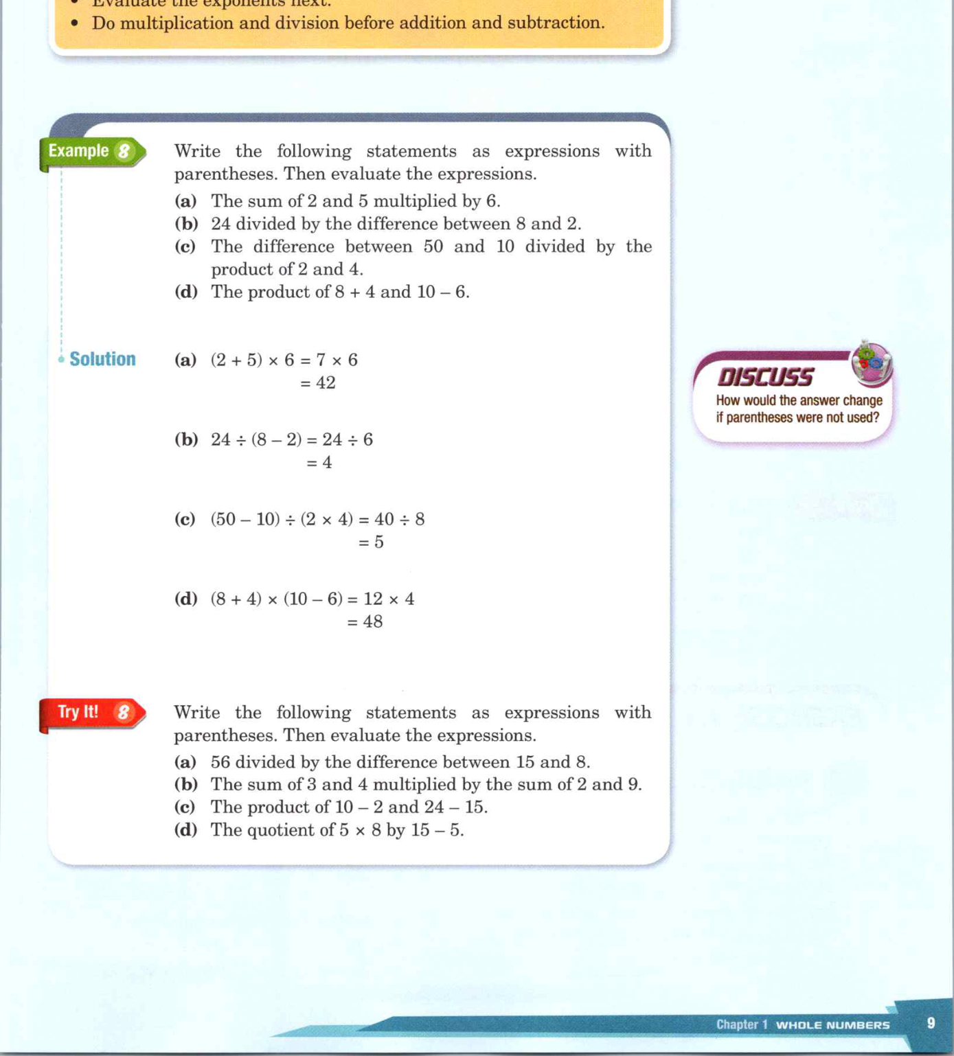 the book page